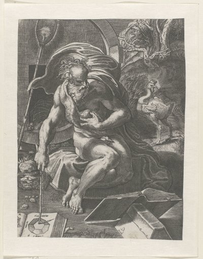 Diogenes tekijältä Giovanni Jacopo Caraglio (attributed to)
