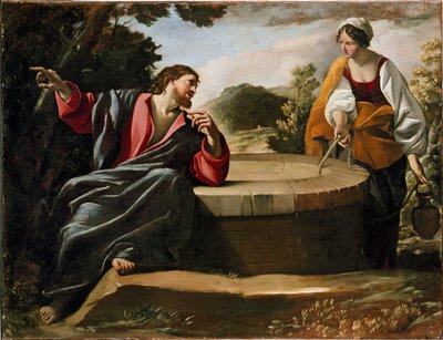 Kristus ja Samarialainen nainen, 1620-luvun loppu tekijältä Giovanni Lanfranco