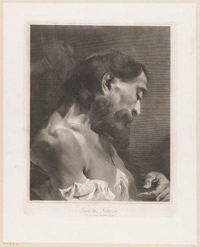 Apostoli Simon Sanctus Simeon (otsikko esineessä) Apostelen (sarjan nimi) tekijältä Giovanni Marco Pitteri