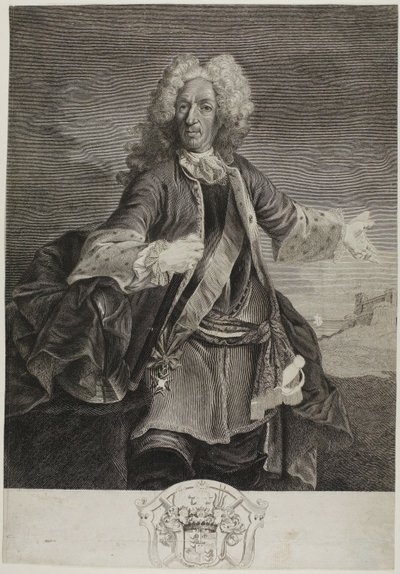 Johann Matthias, Schulenburgin kreivi. tekijältä Giovanni Marco Pitteri