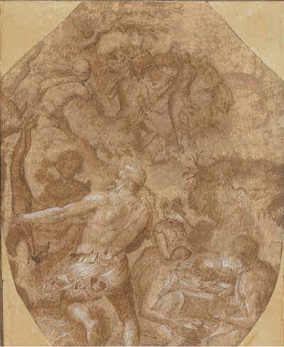 Lasin löytö, n. 1570-72. tekijältä Giovanni Maria Butteri