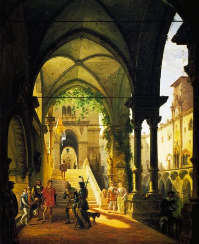 Giovanni Migliaran Louis XI Barolon linnassa (1785-1837) tekijältä Giovanni Migliara