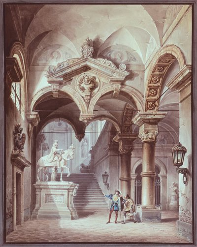 Kiven vieras, Sevillan käytännöllinen jokeri, Giovanni Migliara (1785-1837) tekijältä Giovanni Migliara