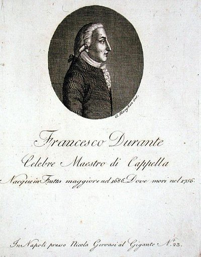 Francesco Durante (1686-1756) (kaiverrus) tekijältä Giovanni Morghen
