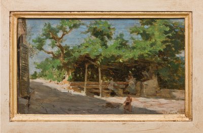 Pergola (öljy kankaalle) tekijältä Giovanni Muzzioli