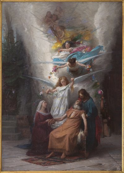 Pyhän Joosefin kulku 1875 (öljy kankaalle) tekijältä Giovanni Muzzioli