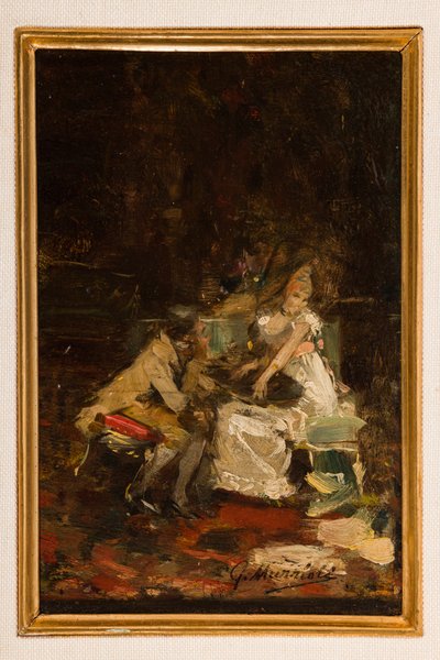 Study for Love Notes (öljy paneelille) tekijältä Giovanni Muzzioli