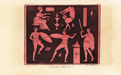 Pyrrhic Dance, antiikin kreikkalainen sotatanssi tekijältä Giovanni Paglianti