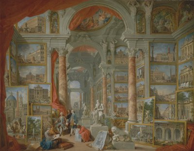 Moderni Rooma, 1757. tekijältä Giovanni Paolo Panini