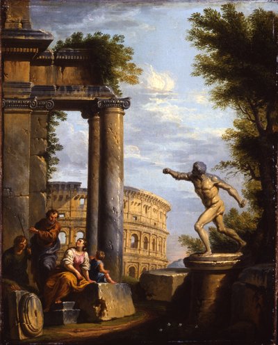 Klassisten raunioiden capriccit filosofien keskusteluissa tekijältä Giovanni Paolo Pannini