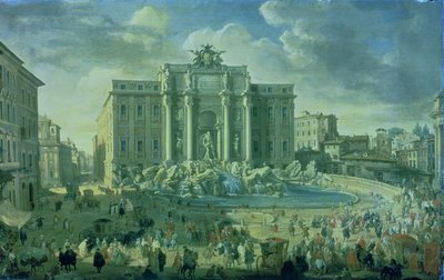 Trevin suihkulähde Roomassa tekijältä Giovanni Paolo Pannini