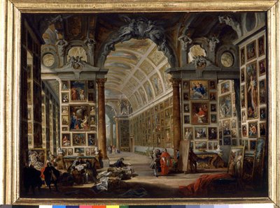 Kardinaali Silvio Valenti Gonzaguen galleria (italiaksi Gonzaga tekijältä Giovanni Paolo Pannini