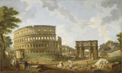 Näkymä Colosseumille, 1747 tekijältä Giovanni Paolo Pannini