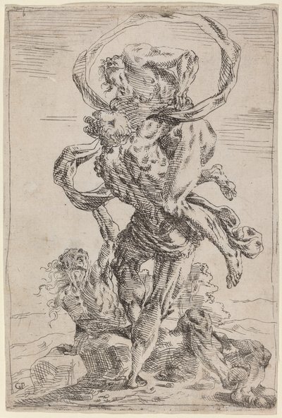 Hercules ja Antaeus tekijältä Giovanni Pietro Possenti