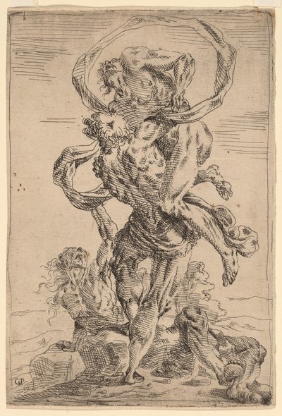 Hercules ja Antaeus tekijältä Giovanni Pietro Possenti