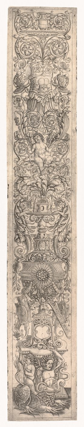 Panell ornamental: Tritó muntat per un nen, c. 1505-1515. finlandès tekijältä Giovanni Pietro da Birago