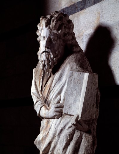 Profeetta (Marmoriveistos, n. 1306) tekijältä Giovanni Pisano