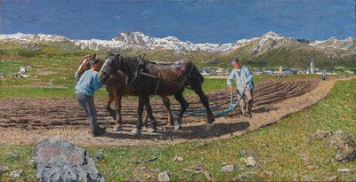 Kyntö tekijältä Giovanni Segantini