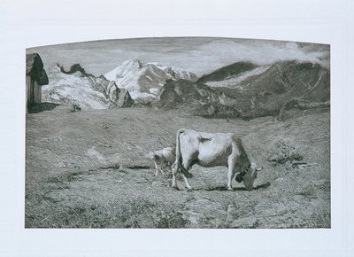 kevät laitumella tekijältä Giovanni Segantini