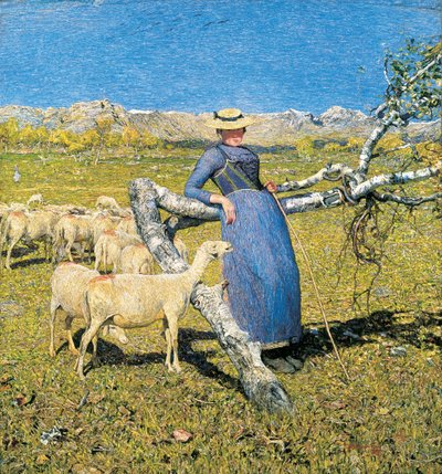 Keskipäivä Alpeilla tekijältä Giovanni Segantini