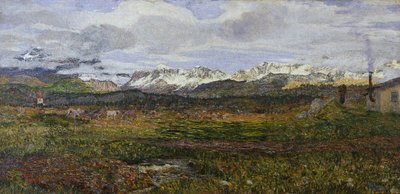 Maloja Malojalla tai paluu kotikaupunkiinsa tekijältä Giovanni Segantini