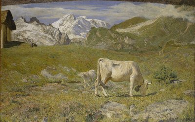 Spring Pastures Spring Pastures, 1896. tekijältä Giovanni Segantini