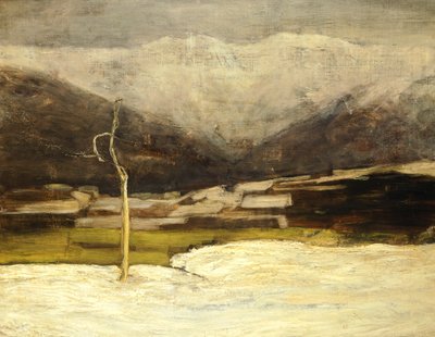 Savogninon maisema tekijältä Giovanni Segantini