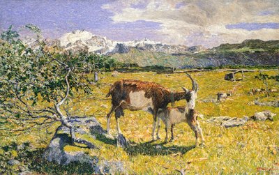 Alpit toukokuussa, Giovanni Segantini (1858-1899) tekijältä Giovanni Segantini