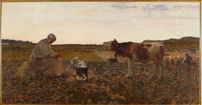 Surullinen tunti (maalaus tekijältä Giovanni Segantini