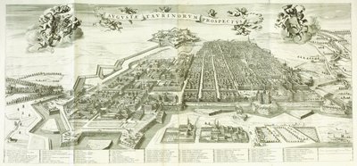 Näkymä Torinoon, 1672 tekijältä Giovanni Tommaso Borgonio