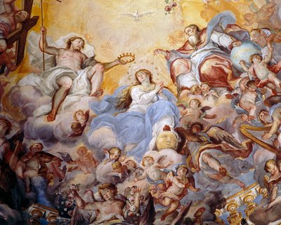 Neitsyen kruunaus, 1725 tekijältä Giovanni Tuccari