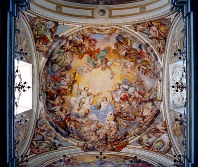 Neitsyen kruunaus, 1725 tekijältä Giovanni Tuccari