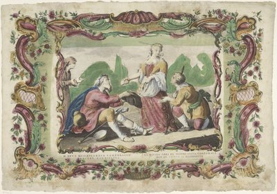 Nälkäisten ruokkiminen II. opus misericordiae corporalis / La segunda obra de misericordia corporale (otsikko esineessä) The Works of Mercy (sarjan nimi) tekijältä Giovanni Volpato