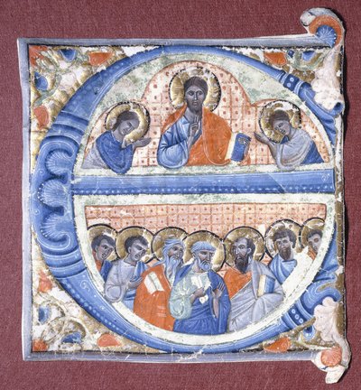 Kristus siunaa apostoleja, n. 1260-1270 tekijältä Giovanni da Gaibana