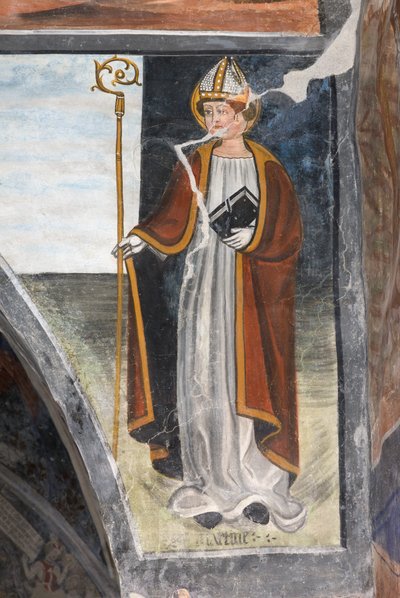 Saint Martin of Tours, roomalainen piispa ja sotilas tekijältä Giovanni di Cherasco Botoneri