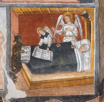 Sielun tuomio kuolinvuoteella tekijältä Giovanni di Cherasco Botoneri