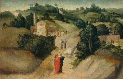 Kohtauksia legendasta, luultavasti c. 15151520. tekijältä Giovanni di Lorenzo Larciani