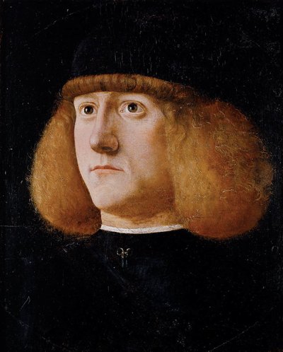 Saksan kieli: Bildnis eines jungen Mannes Nuoren miehen muotokuva (Portrait of a Young Man) tekijältä Giovanni di Niccolo Mansueti
