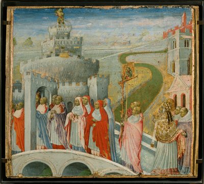 La procession de Saint Gregoire au Chateau Saint-Ange - Pyhän Gregoriuksen kulkue Castel Sant