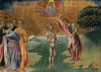 Kristuksen kaste, 1460 tekijältä Giovanni di Paolo