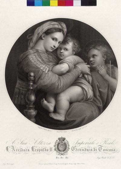 Maria lapsen kanssa - Madonna della Sedia tekijältä Giovita Garavaglia