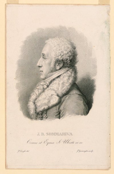 J. B. Sommarivan (1760-1826) muotokuva tekijältä Giovita Garavaglia