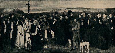 Hautajaiset Ornansissa, 1850, 1935. tekijältä Giraudon