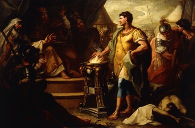 Mucius Scaevola tekijältä Girolamo Brusaferro