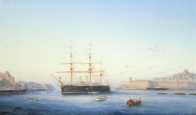 HMS Alexandra suursatamassa, Malta tekijältä Girolamo Gianni