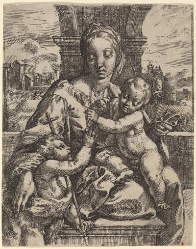 Madonna Aldobrandini tekijältä Girolamo Imperiale I after Raphael