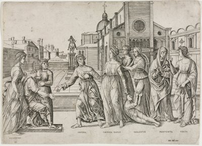 The Calumny of Apelles, n. 1500-1506. tekijältä Girolamo Mocetto