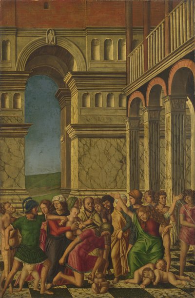 Viattomien verilöyly, noin 1510-1520 tekijältä Girolamo Mocetto