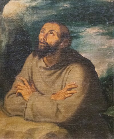 Pyhä Franciscus Assisilainen (öljy kankaalle) tekijältä Girolamo Muziano