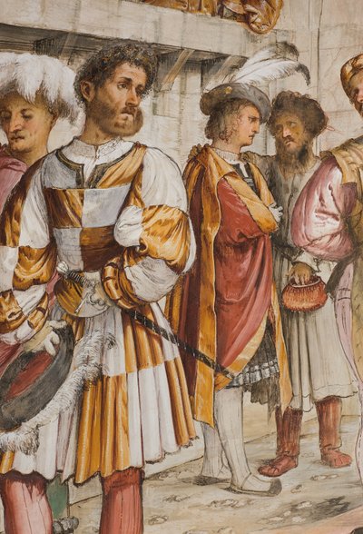 Keskilaivo, viides eteläjänne, Kristus Pilatuksen edessä, Girolamo Romanino tekijältä Girolamo Romanino
